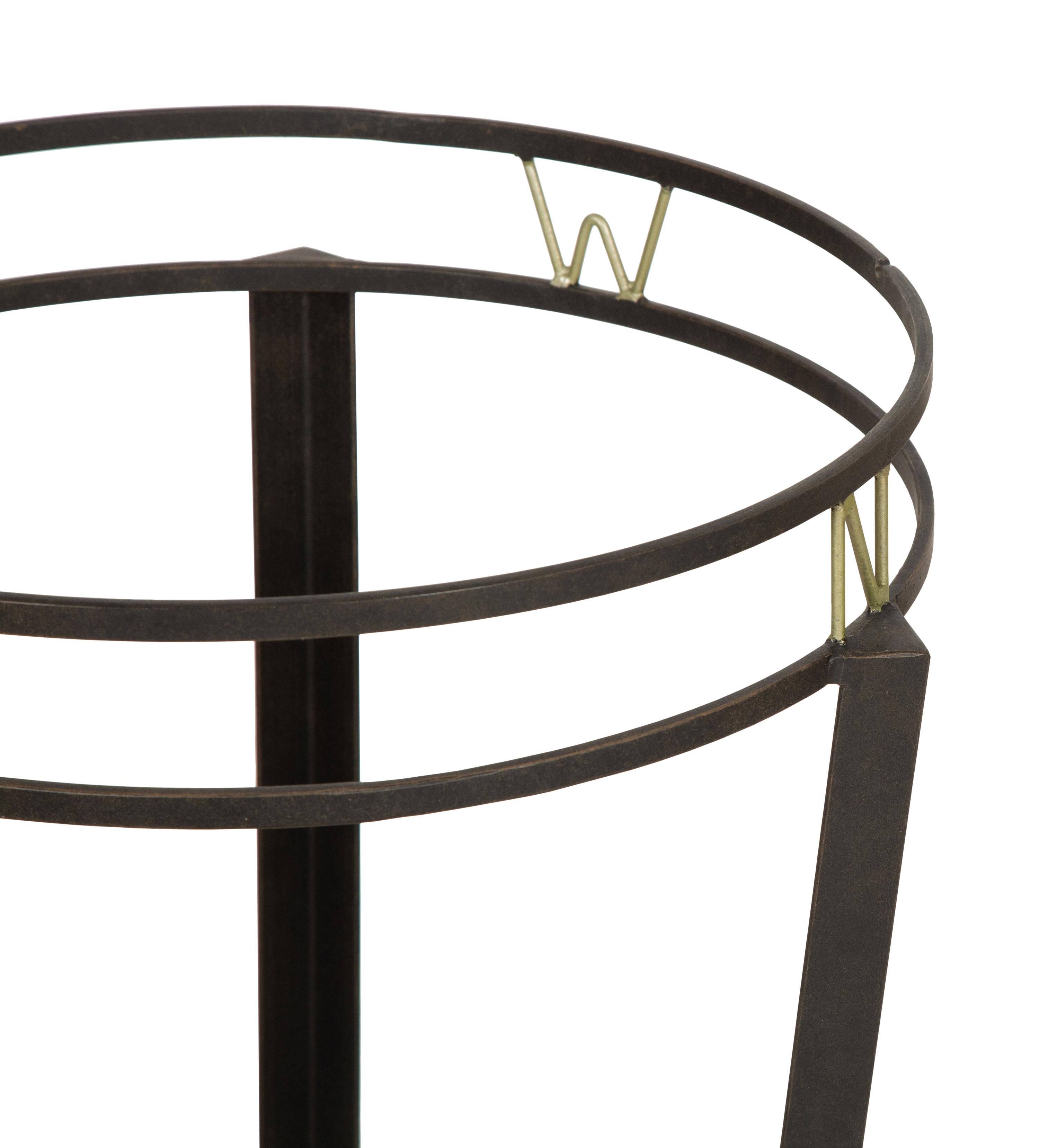 A Wrought Iron "Compass" Gueridon