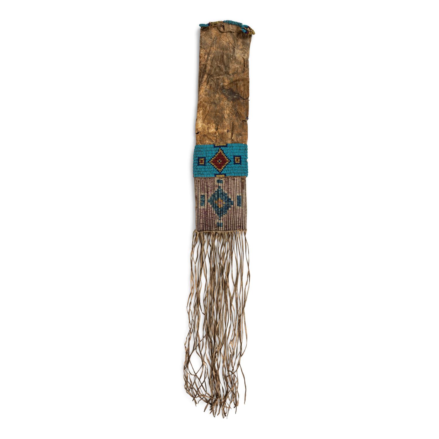 Sioux Quilled Hide Tobacco Bag