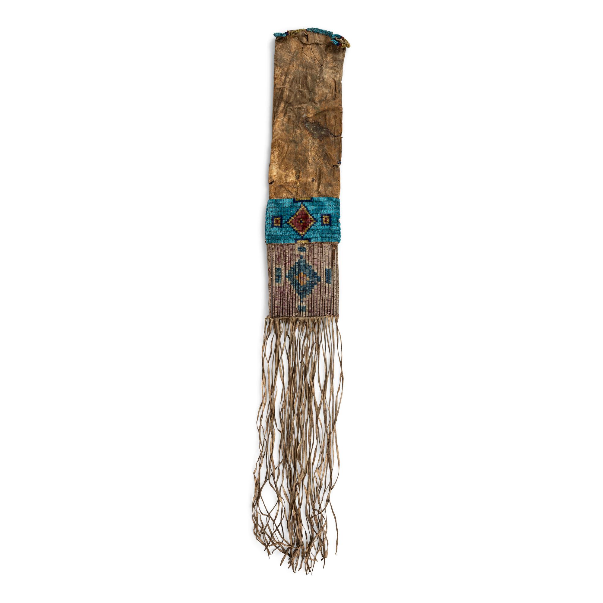 Sioux Quilled Hide Tobacco Bag