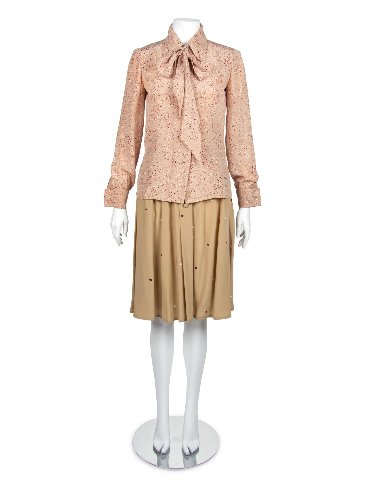 One Givenchy Cocktail Dress, One Bill Blass Cocktail Dress, and One Bill Blass Skirt Ensemble, 1970-80s — Sold to benefit the Art Acquisition Fund at the Indianapolis Museum of Art at Newfield.