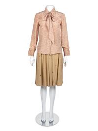 One Givenchy Cocktail Dress, One Bill Blass Cocktail Dress, and One Bill Blass Skirt Ensemble, 1970-80s — Sold to benefit the Art Acquisition Fund at the Indianapolis Museum of Art at Newfield.