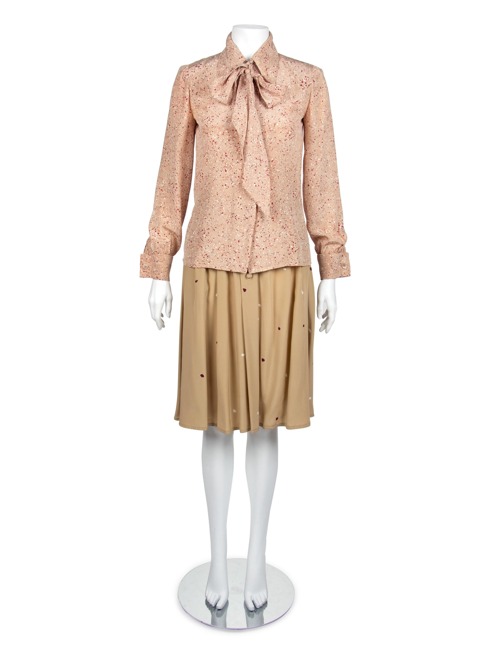 One Givenchy Cocktail Dress, One Bill Blass Cocktail Dress, and One Bill Blass Skirt Ensemble, 1970-80s — Sold to benefit the Art Acquisition Fund at the Indianapolis Museum of Art at Newfield.