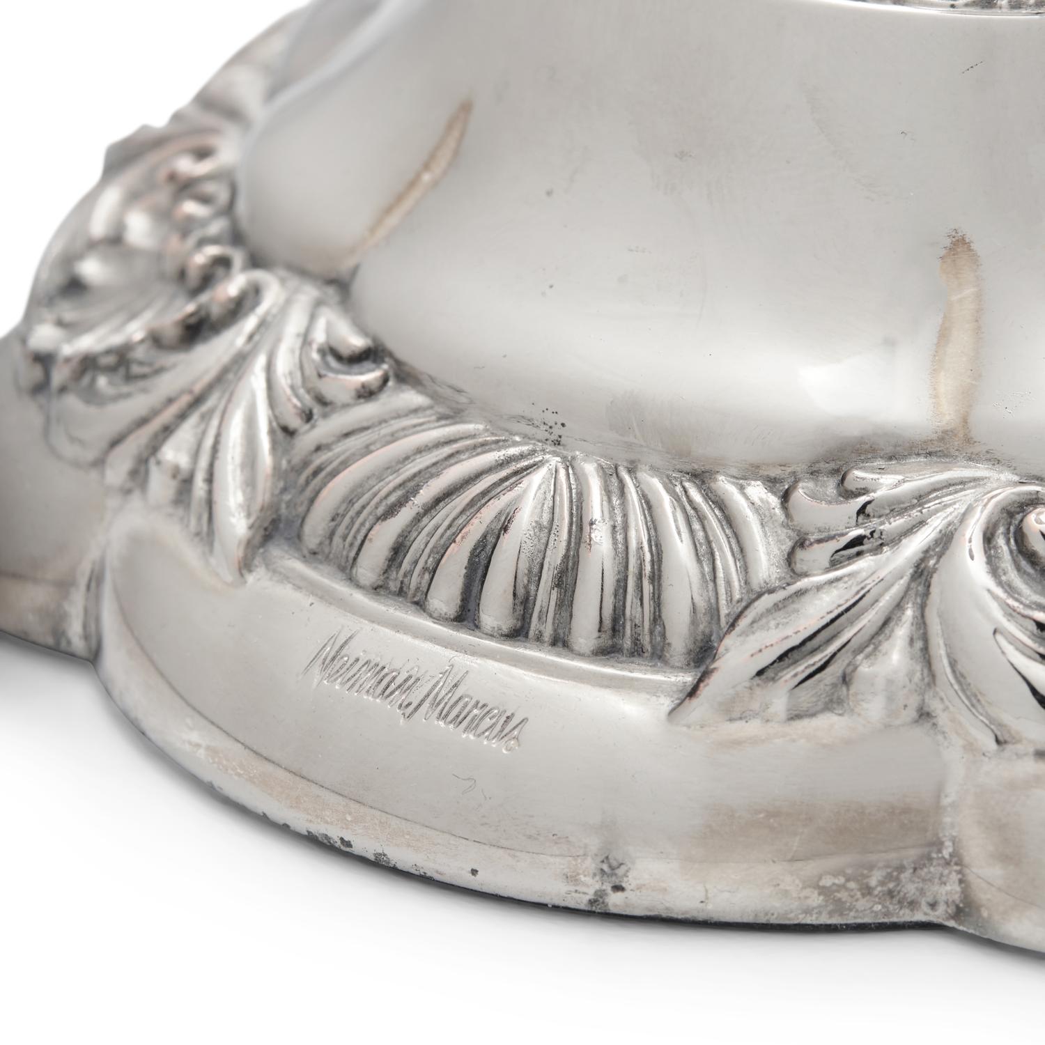 Six Italian Silver-Plate Candlesticks