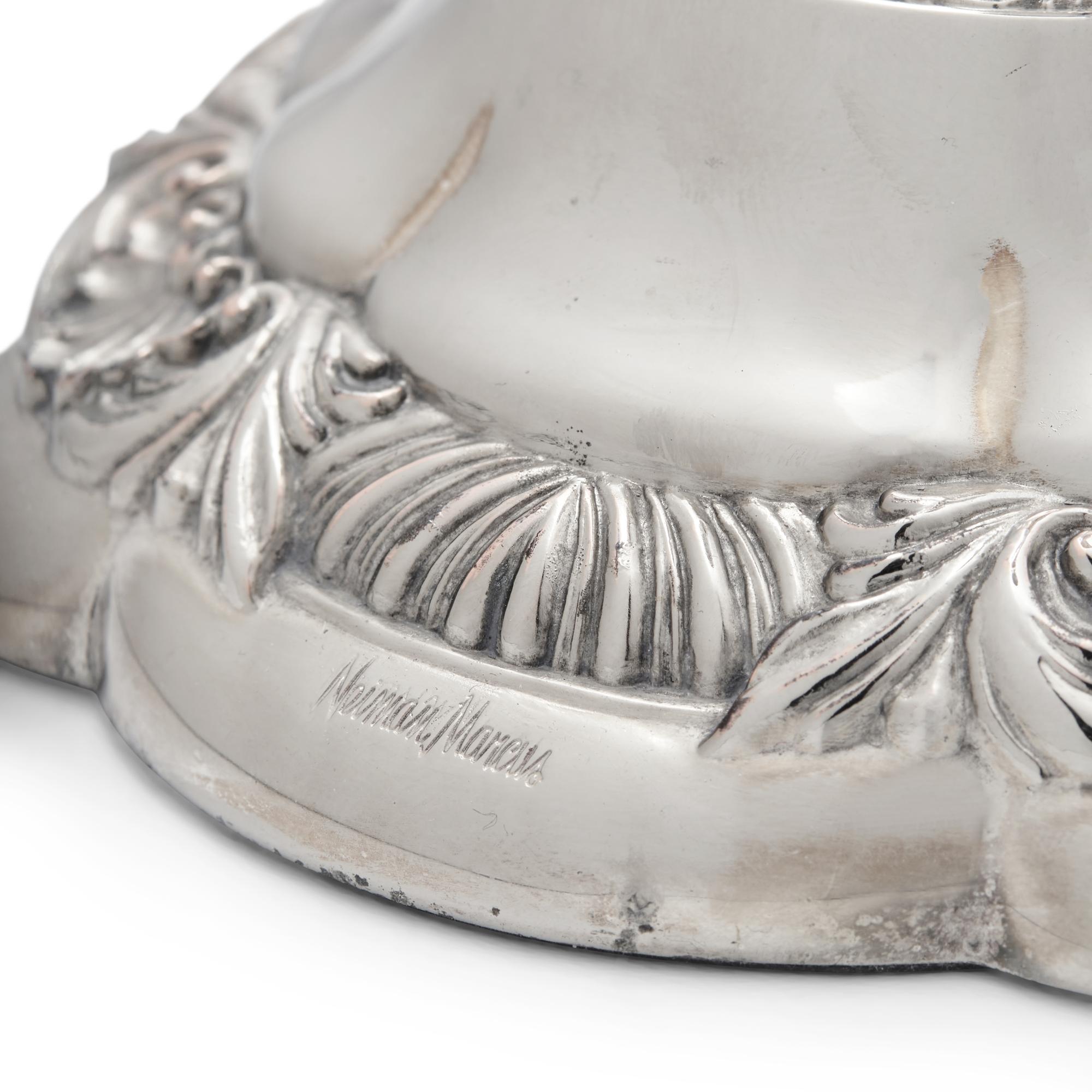 Six Italian Silver-Plate Candlesticks