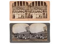 [EARLY PHOTOGRAPHY]. A group of approx. 95 stereoviews highlighted by images of US presidents, views in and around Washington, DC and Mount Vernon, and African American and female subjects.