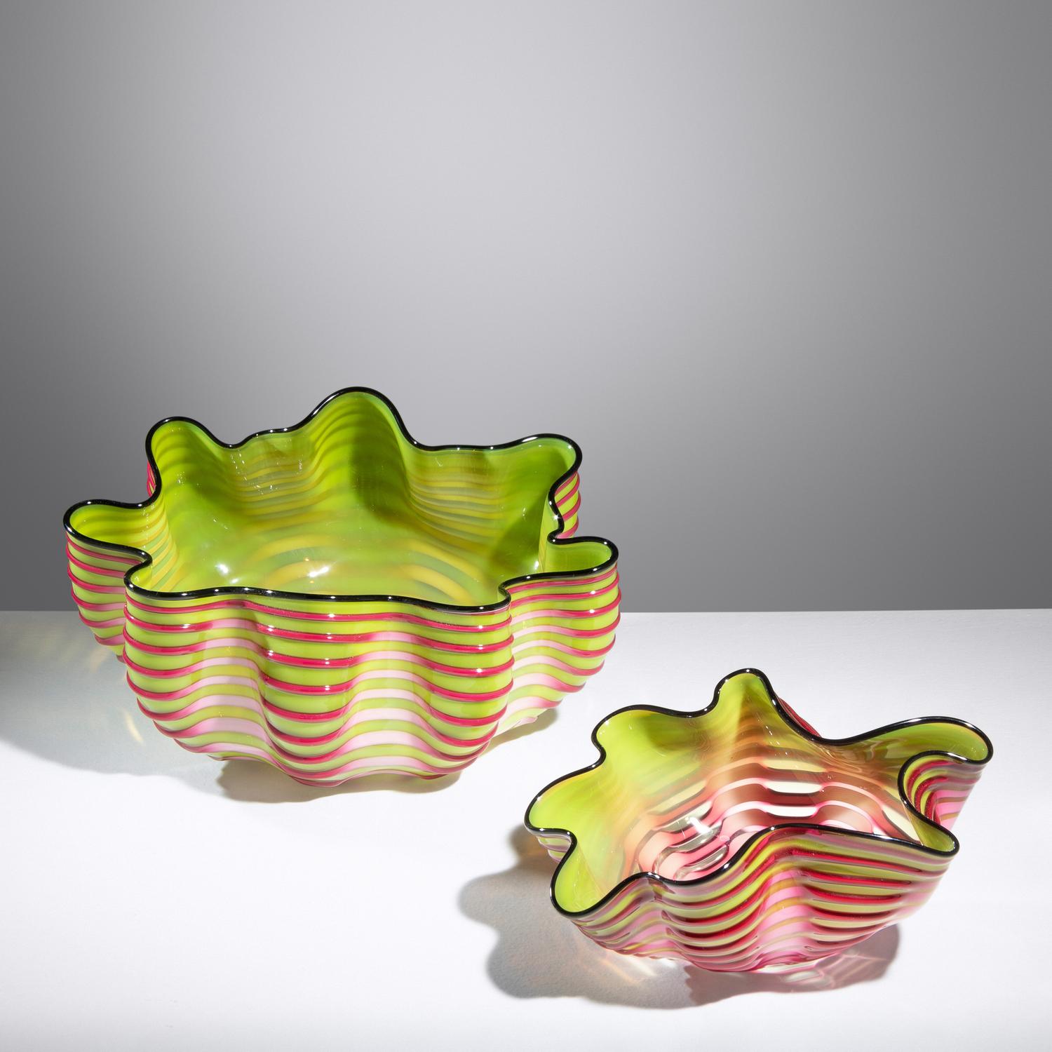 Royal Raspberry Seaform Pair, 2007 Portland Press Edition, USA