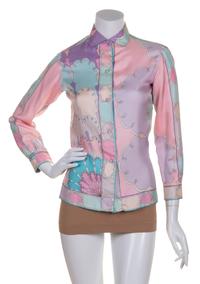 A Pucci Multicolor Silk Blouse,