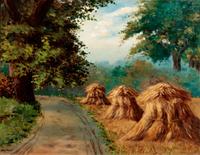 Rural Landscape with Cornshucks
