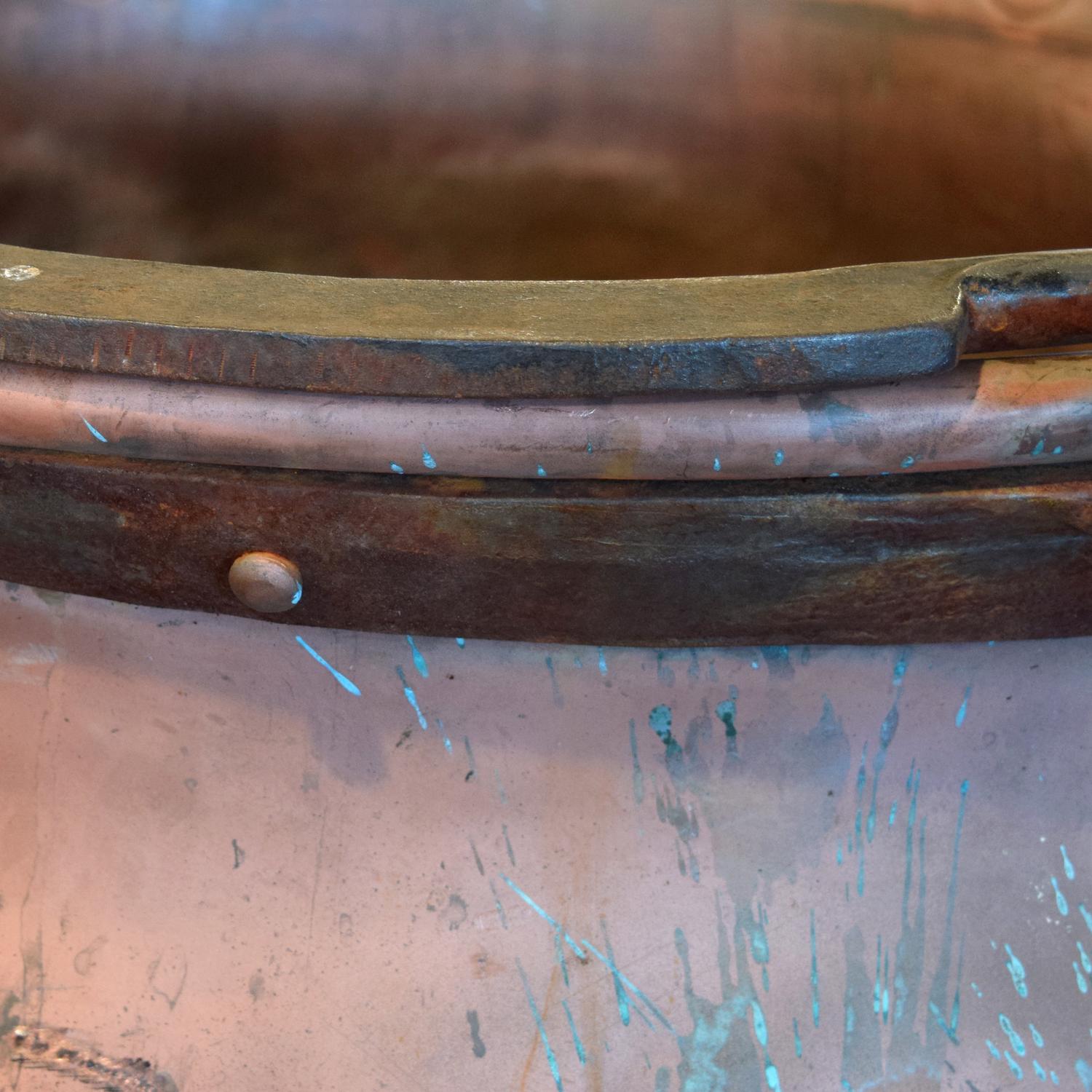 A Copper and Iron Chocolate Vessel 31" W x 37" D x 36" H — Switzerland, 19th Century