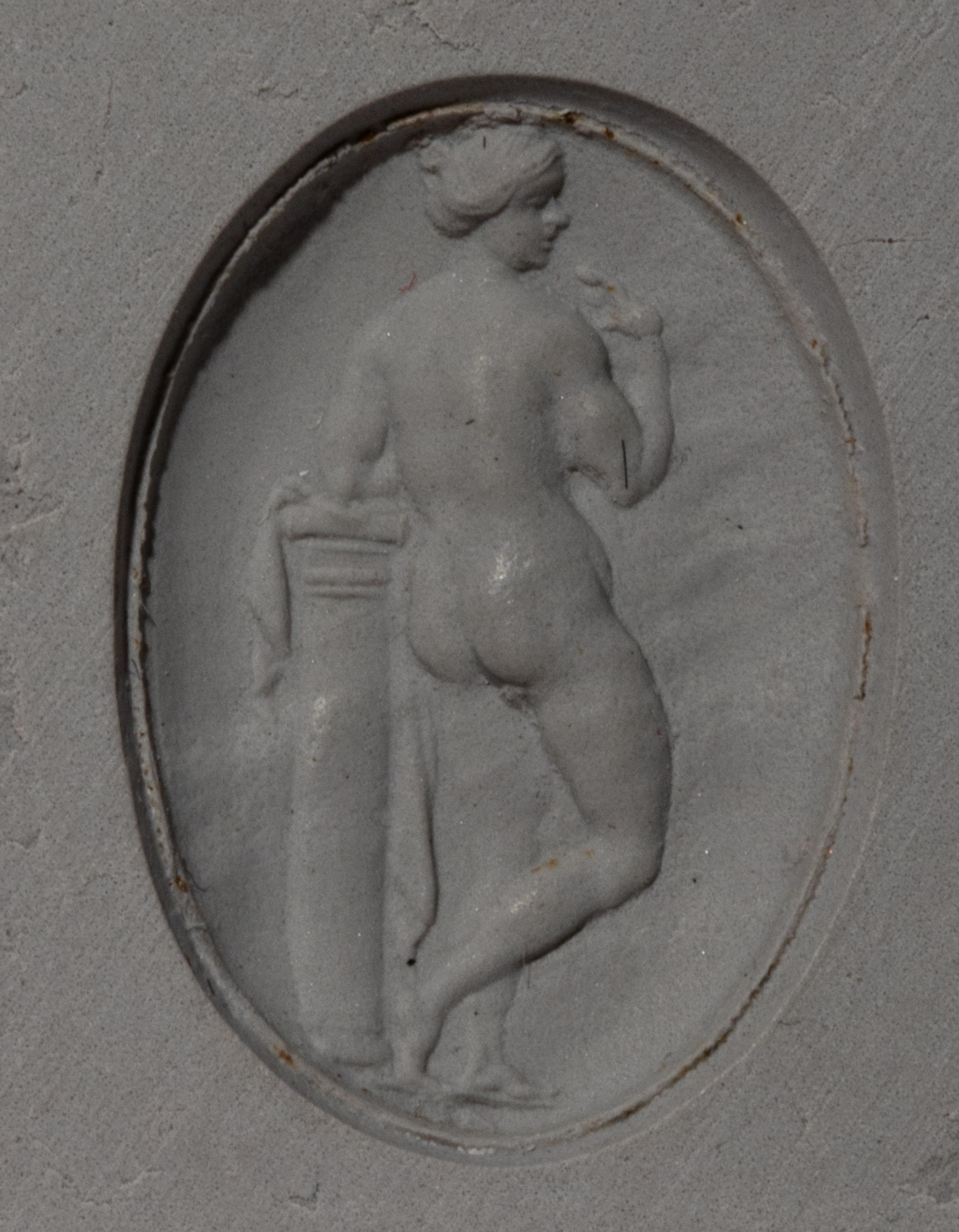 A Neoclassical Gold and Glass-Cast Finger Ring with the Goddess Venus