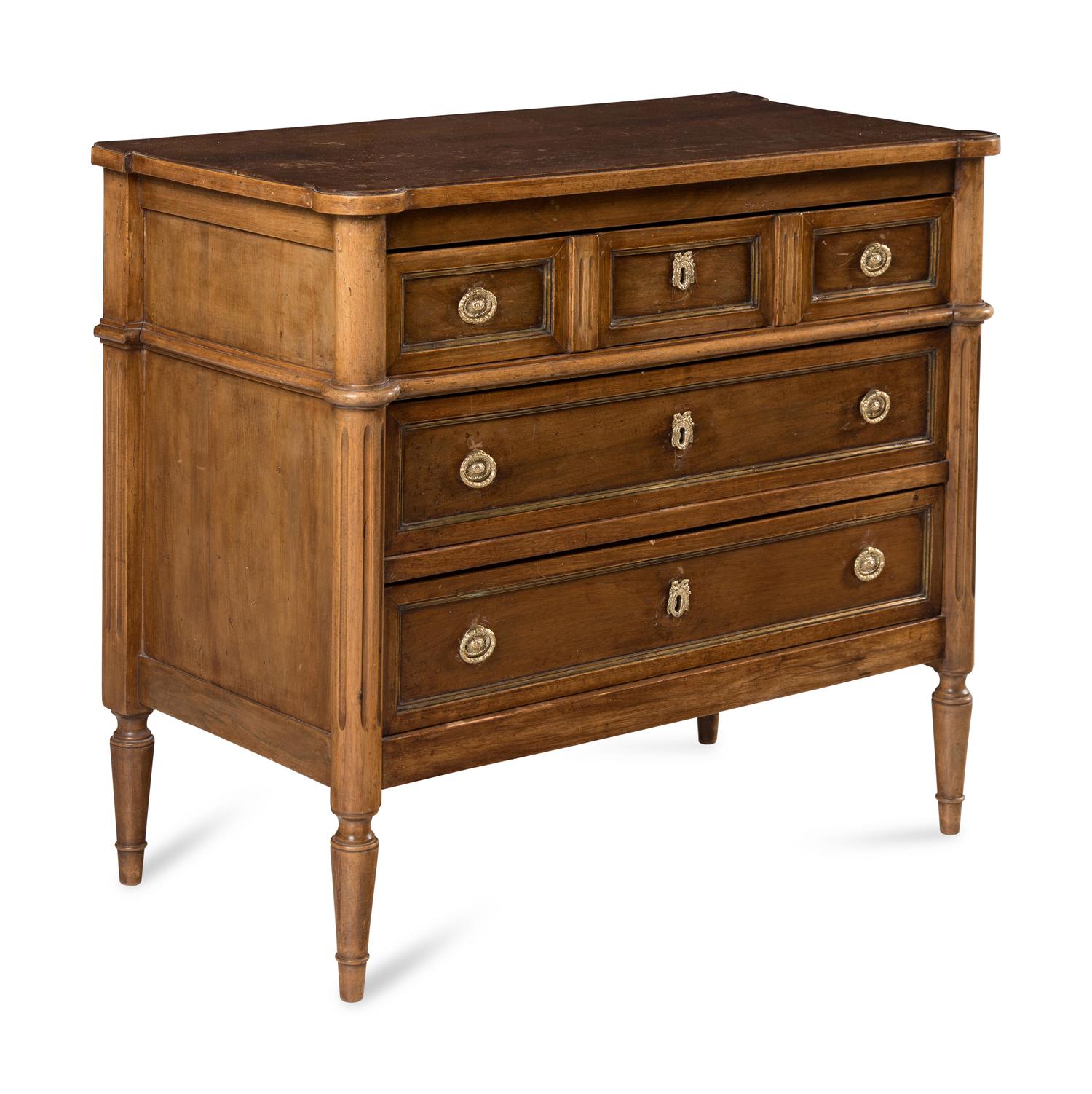 A Directoire Walnut Chest of Drawers