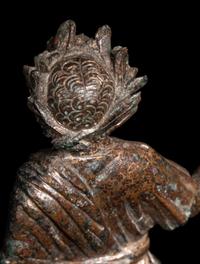 A Roman Gilt Bronze Lar