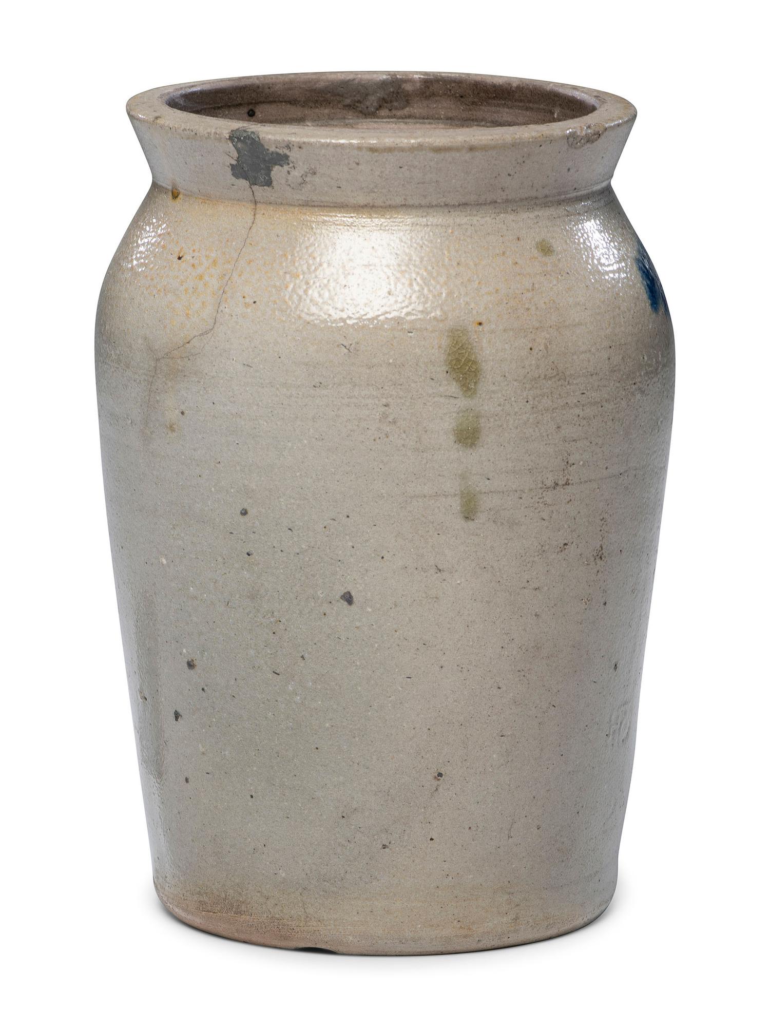 A Rare Wait and Ricketts Stoneware Jar