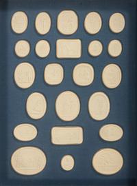 Seven Framed Groups of Grand Tour Plaster Intaglios