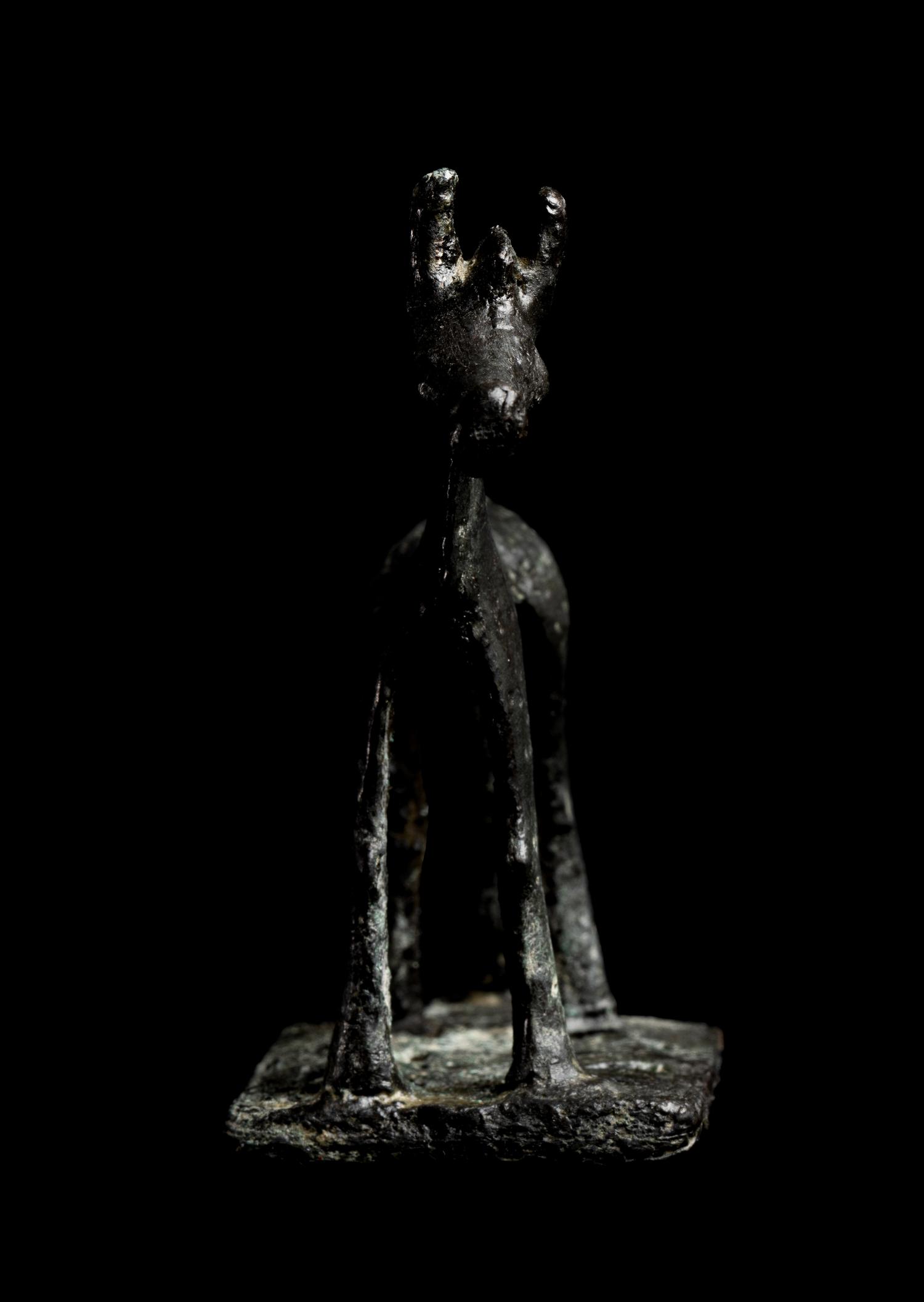 A Greek Geometric Bronze Horse