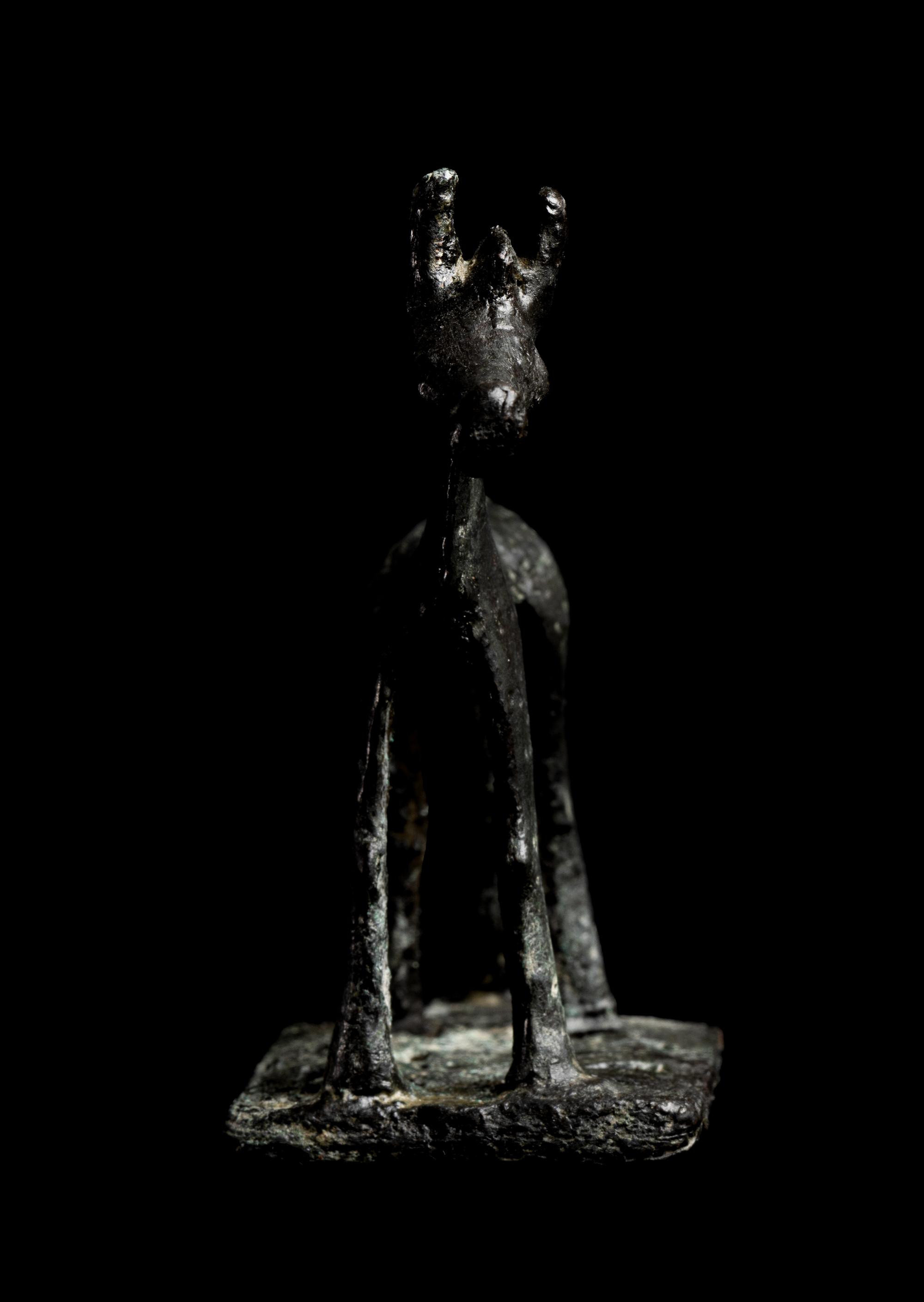 A Greek Geometric Bronze Horse