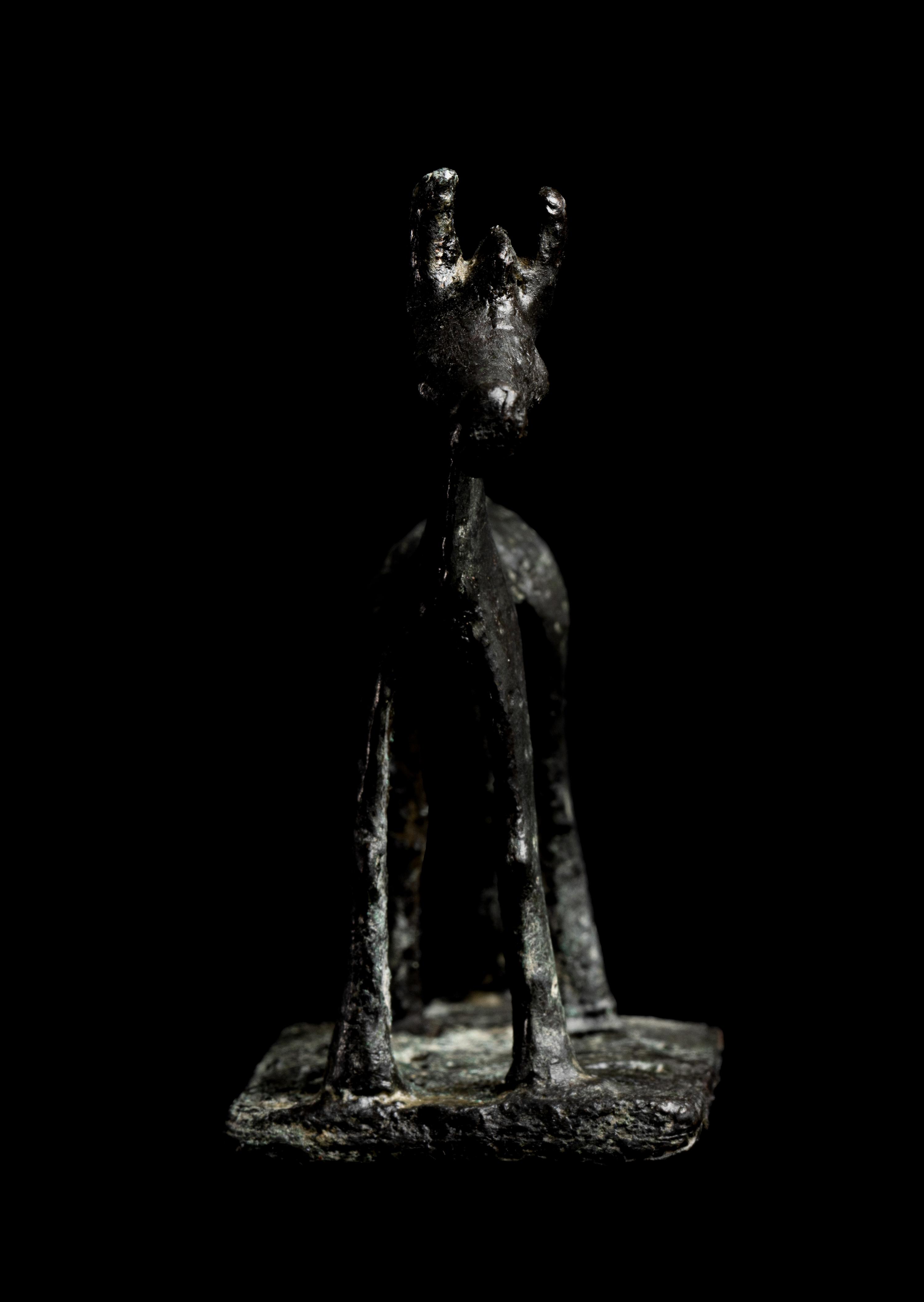 A Greek Geometric Bronze Horse
