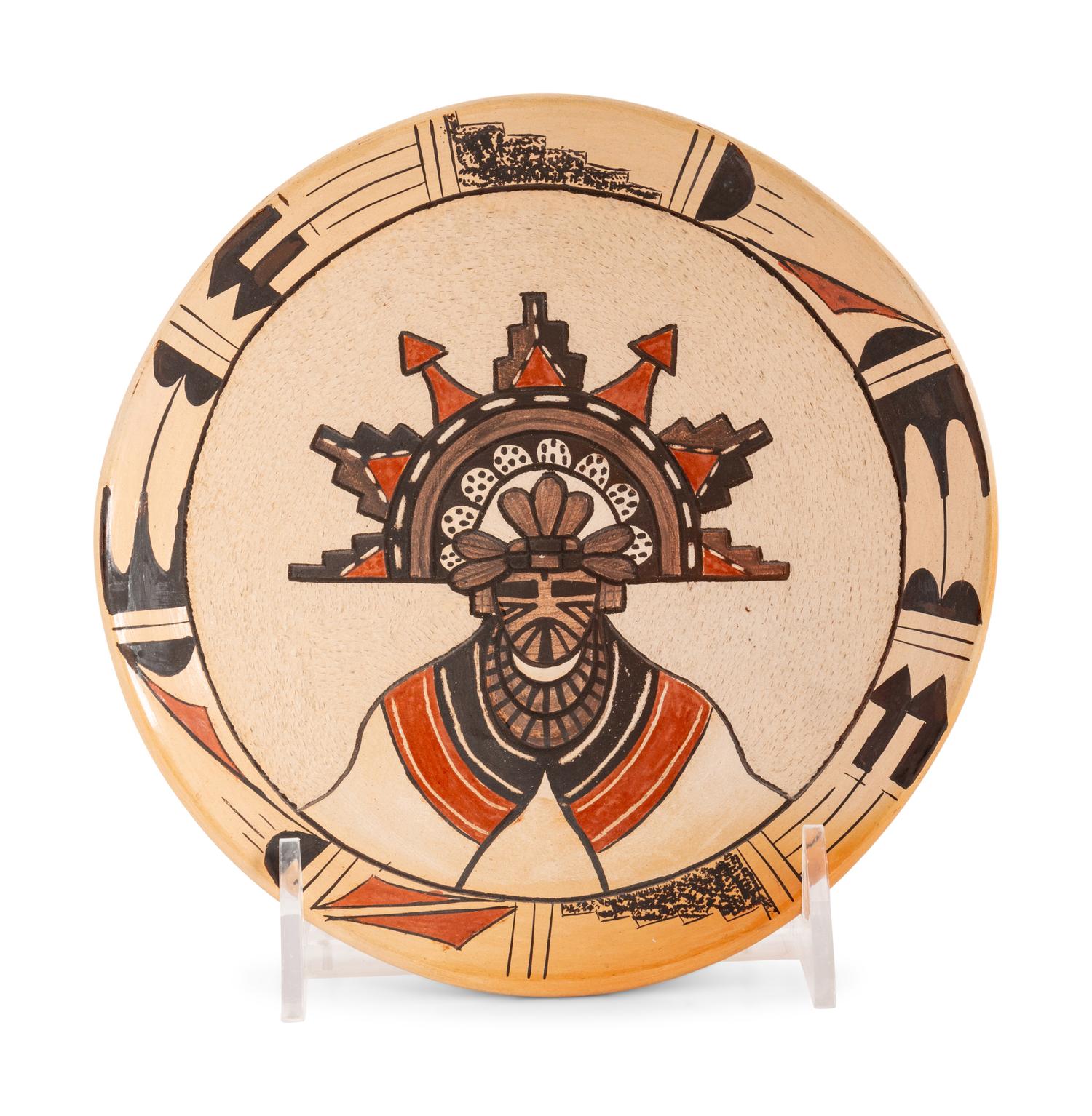 Pottery Plate, with Pahlik Mana