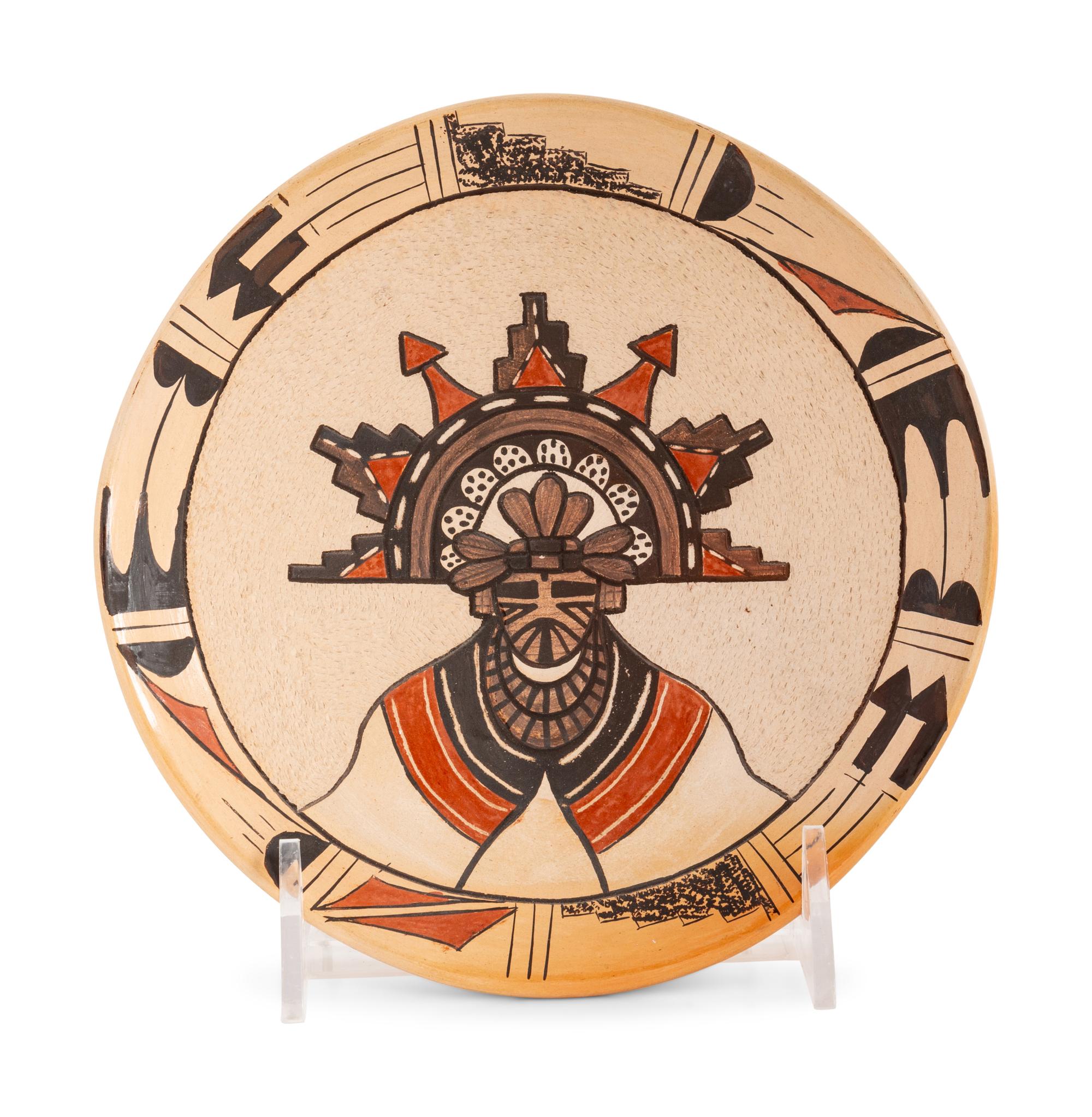 Pottery Plate, with Pahlik Mana