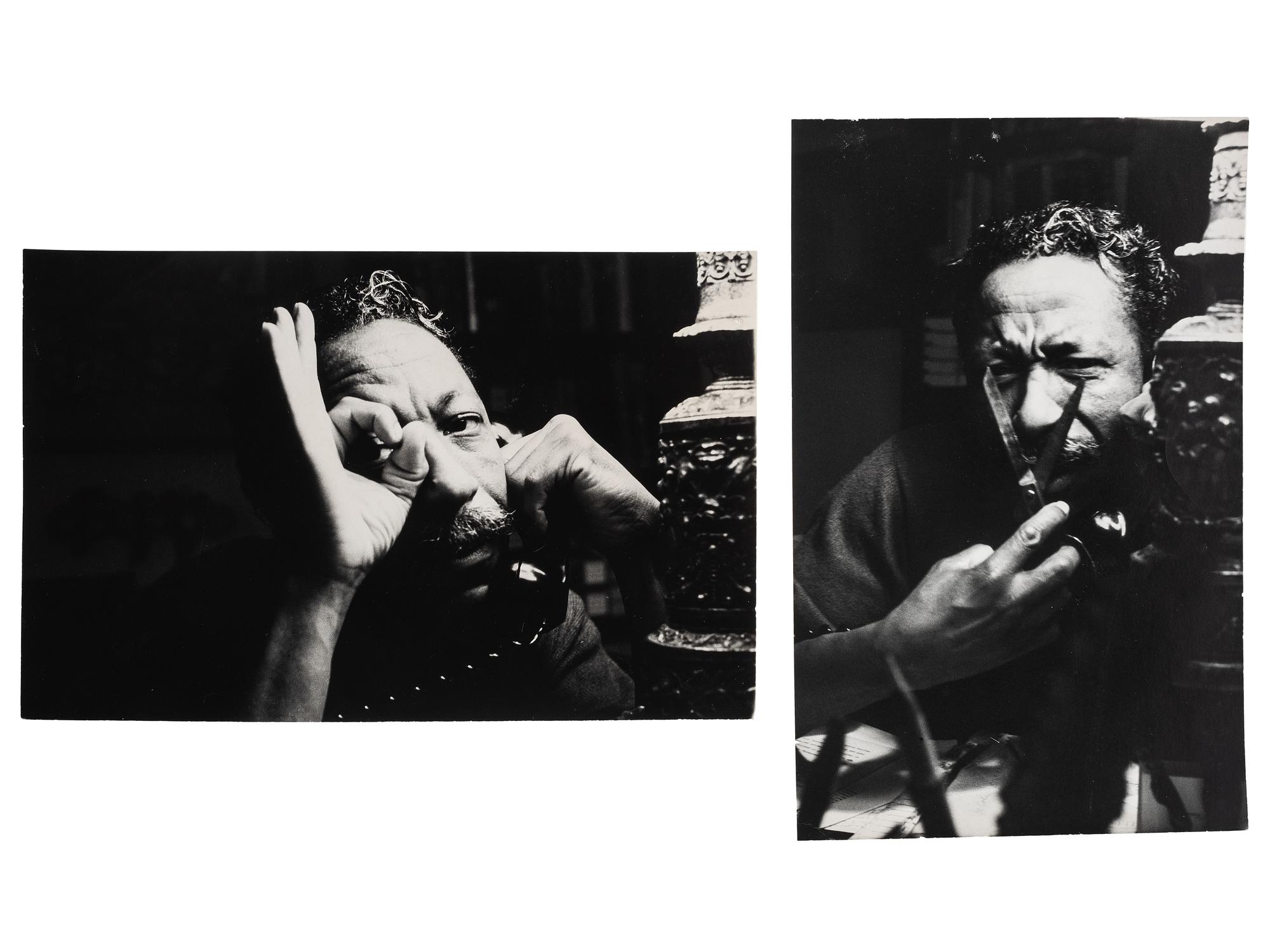 [PARKS, Gordon (1912-2006)]. WILLARD, Patricia (b. 1928), photographer. A group of 2 photographs of Gordon Parks. Ca 1960s-1970s.