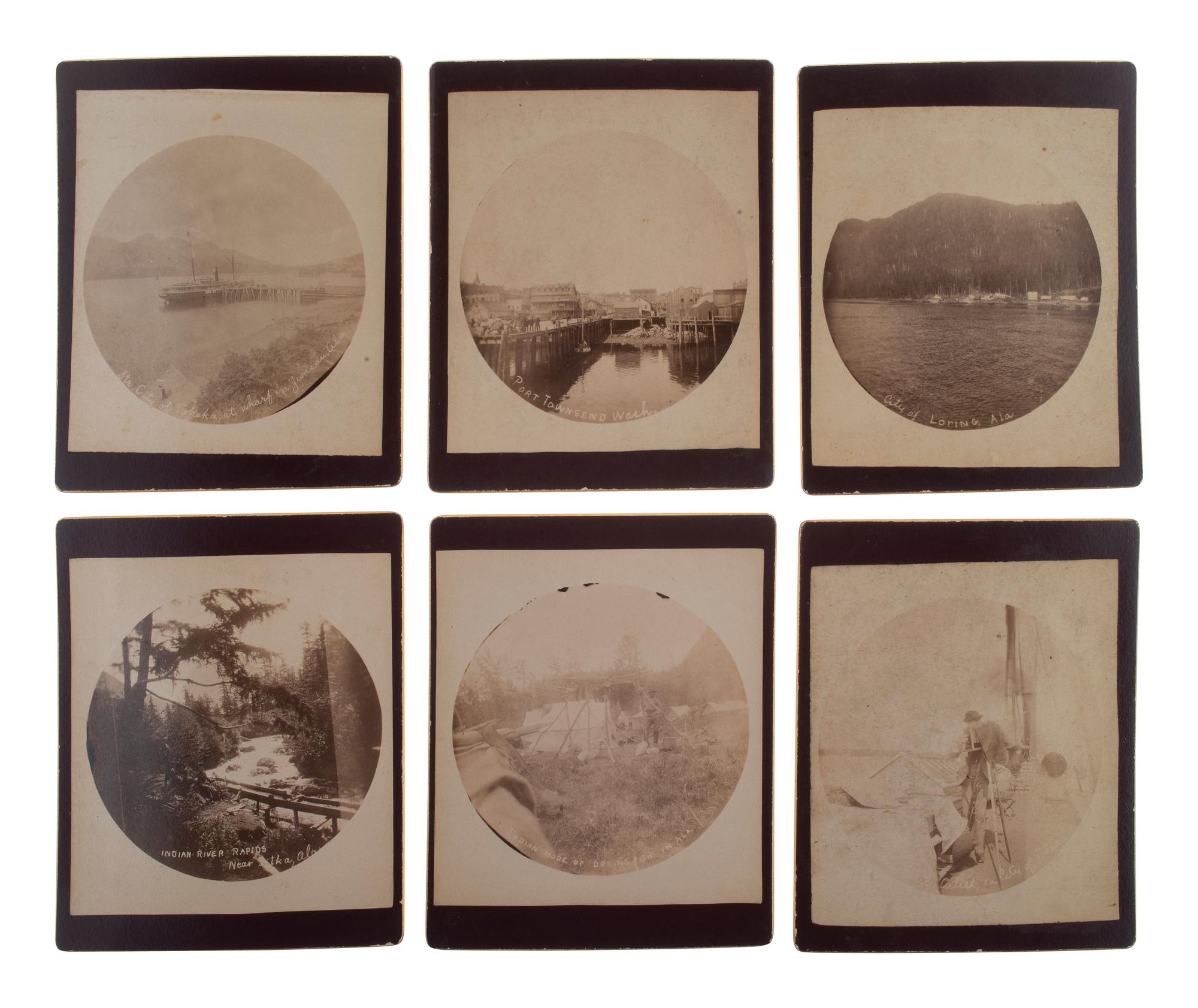 [WESTERN AMERICANA]. LARRS, Edward, attrib. 22 photographs taken during the Klondike Gold Rush.