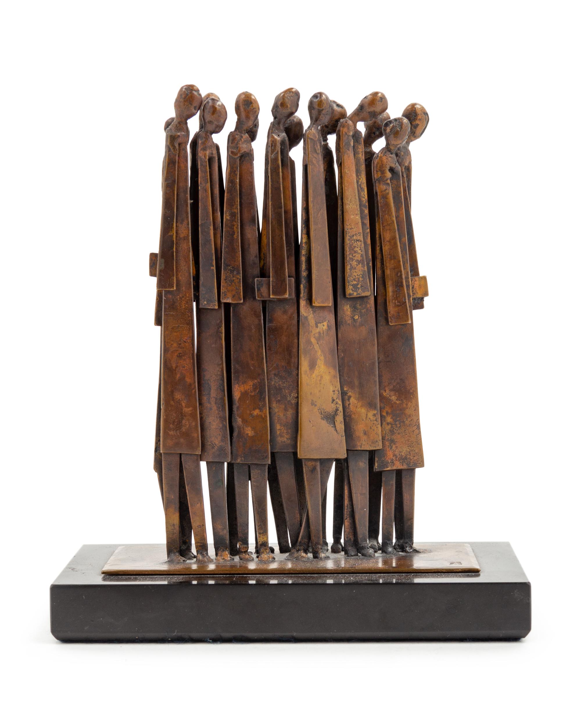 Artist Unknown (20th Century) Figural Group bronze stamped…