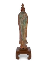 A Chinese Carved and Polychromed Hardwood Figure of Quan Yin — LATE 19TH / EARLY 20TH CENTURY