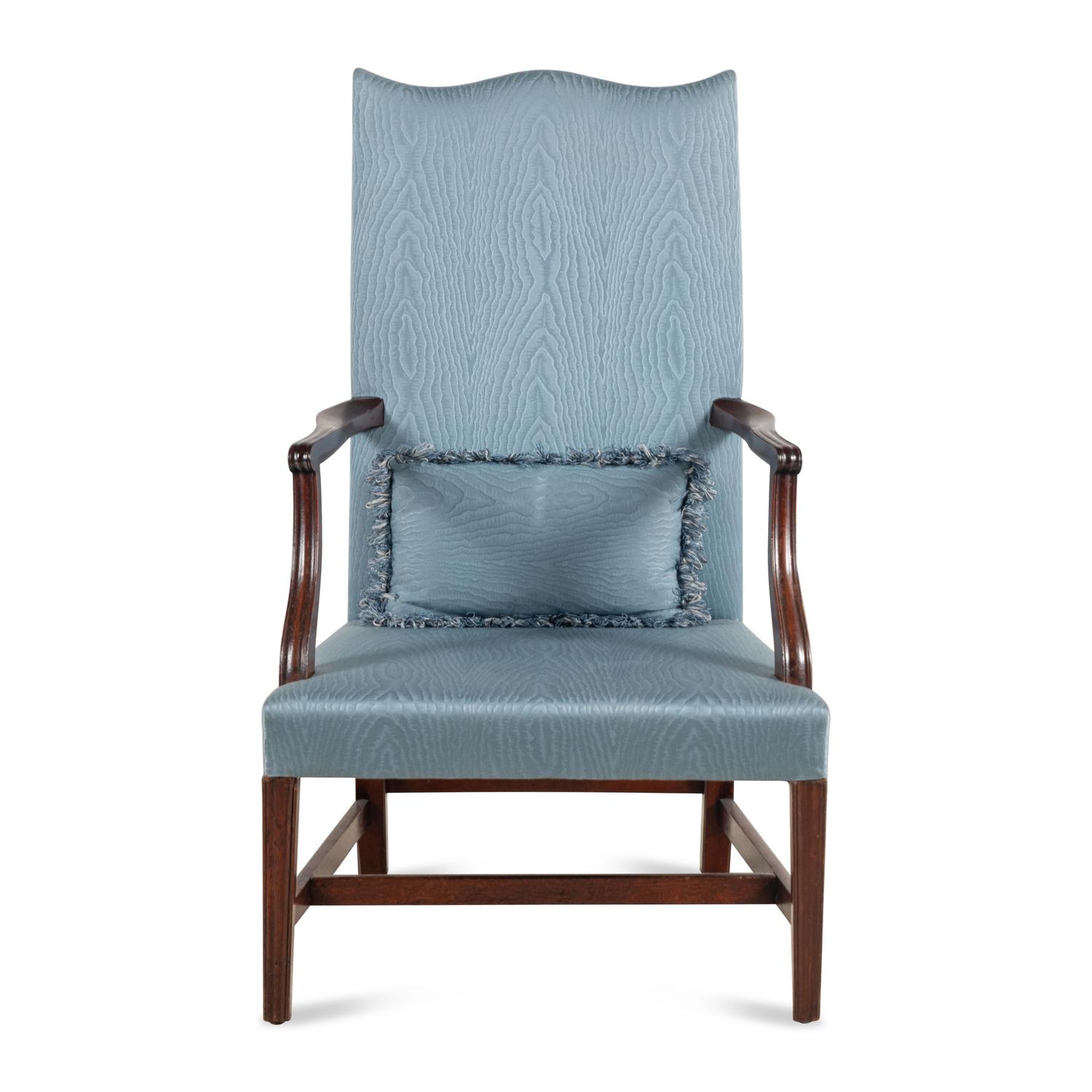 A Federal Mahogany Lolling Chair