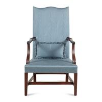 A Federal Mahogany Lolling Chair