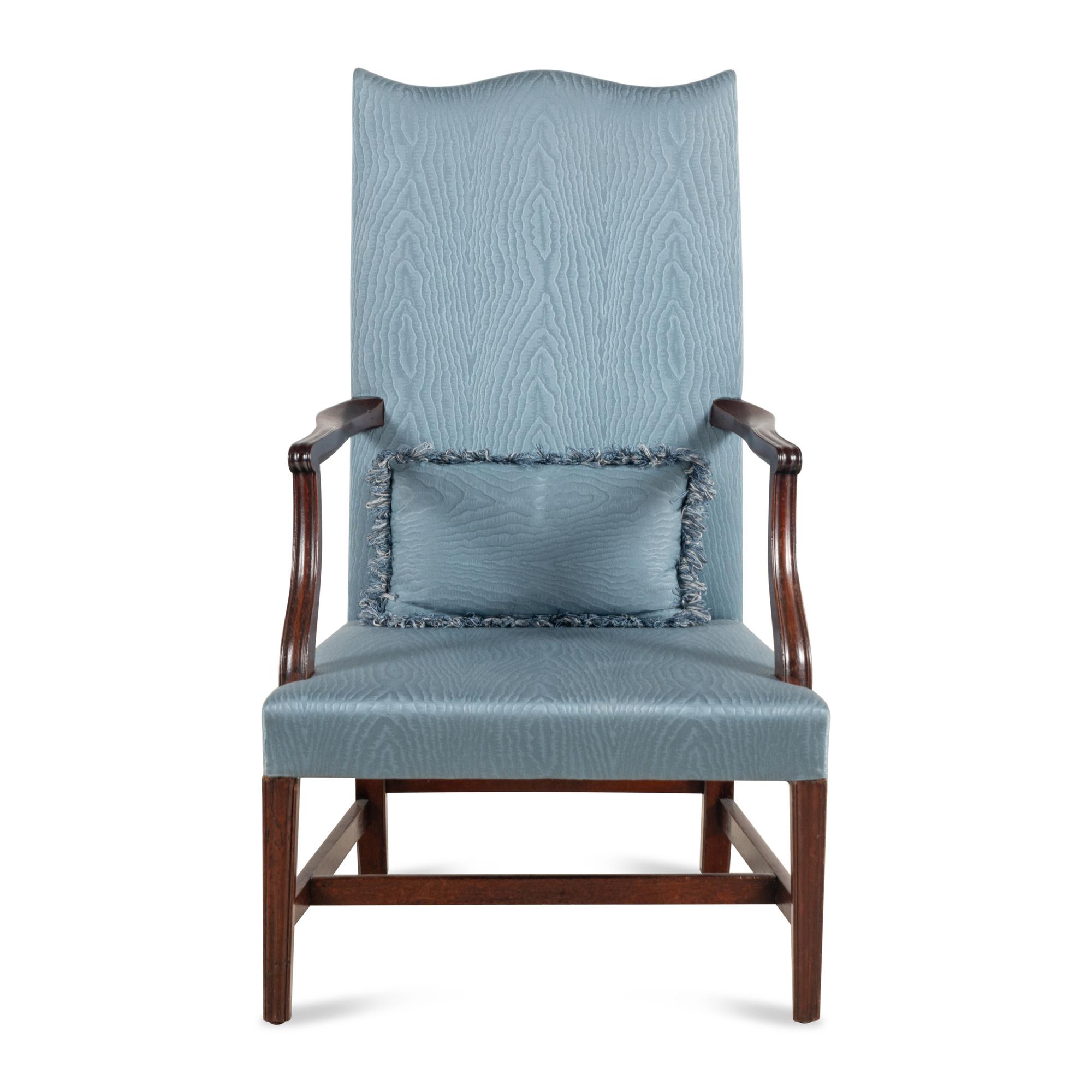A Federal Mahogany Lolling Chair