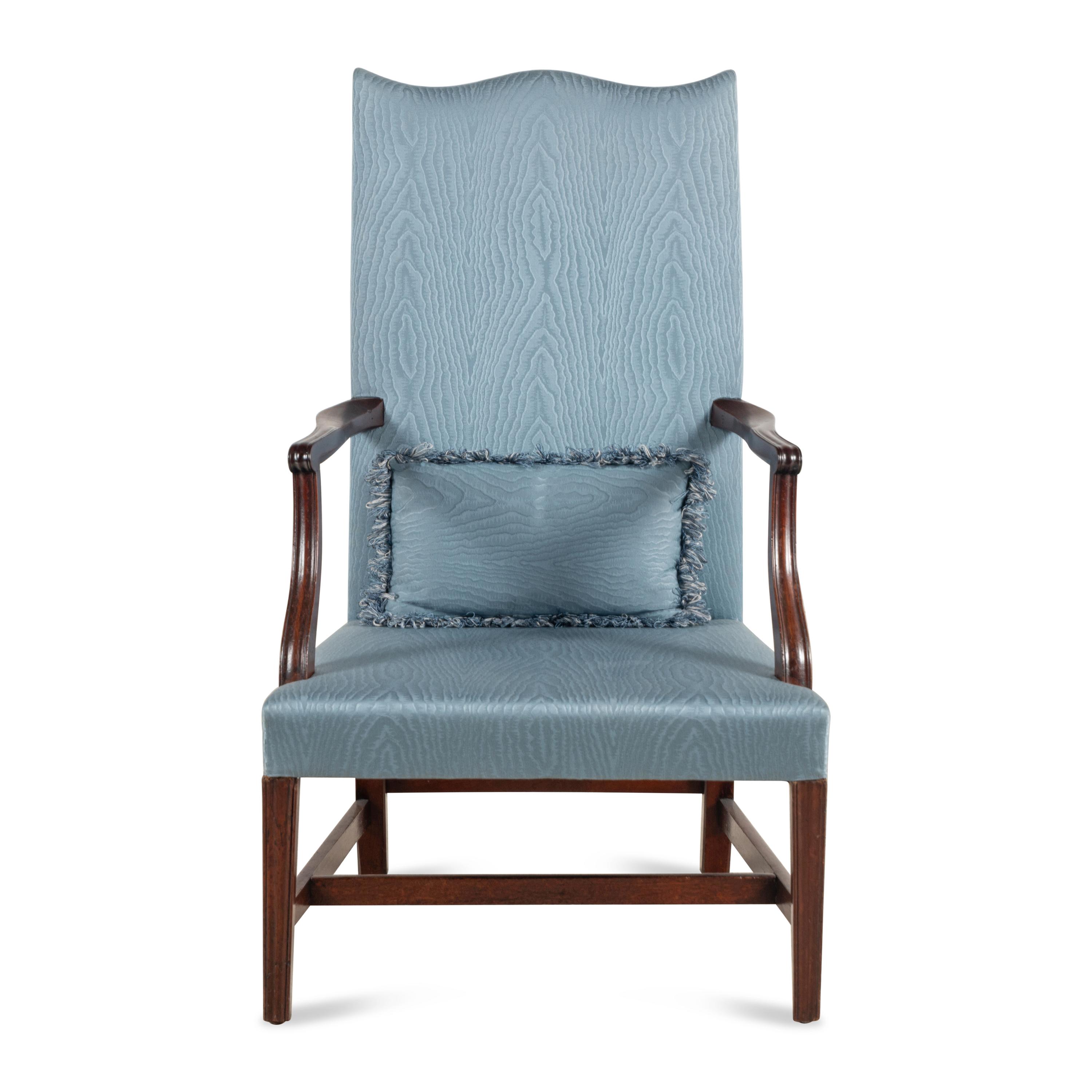 A Federal Mahogany Lolling Chair