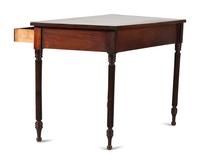 A Federal Style Figured Mahogany Serving Table