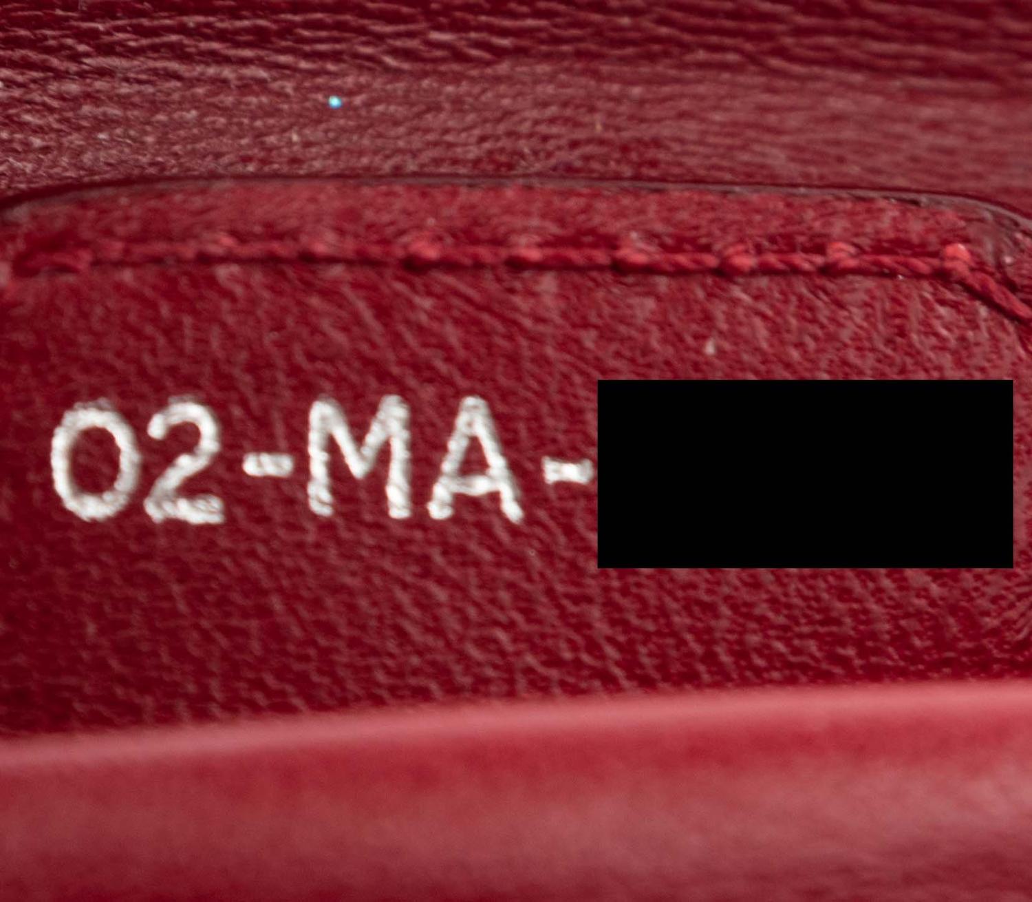 Christian Dior Red Leather Cannage Small Lady Dior Bag, 2008