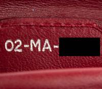 Christian Dior Red Leather Cannage Small Lady Dior Bag, 2008