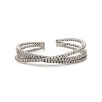 WHITE GOLD AND DIAMOND CUFF BRACELET