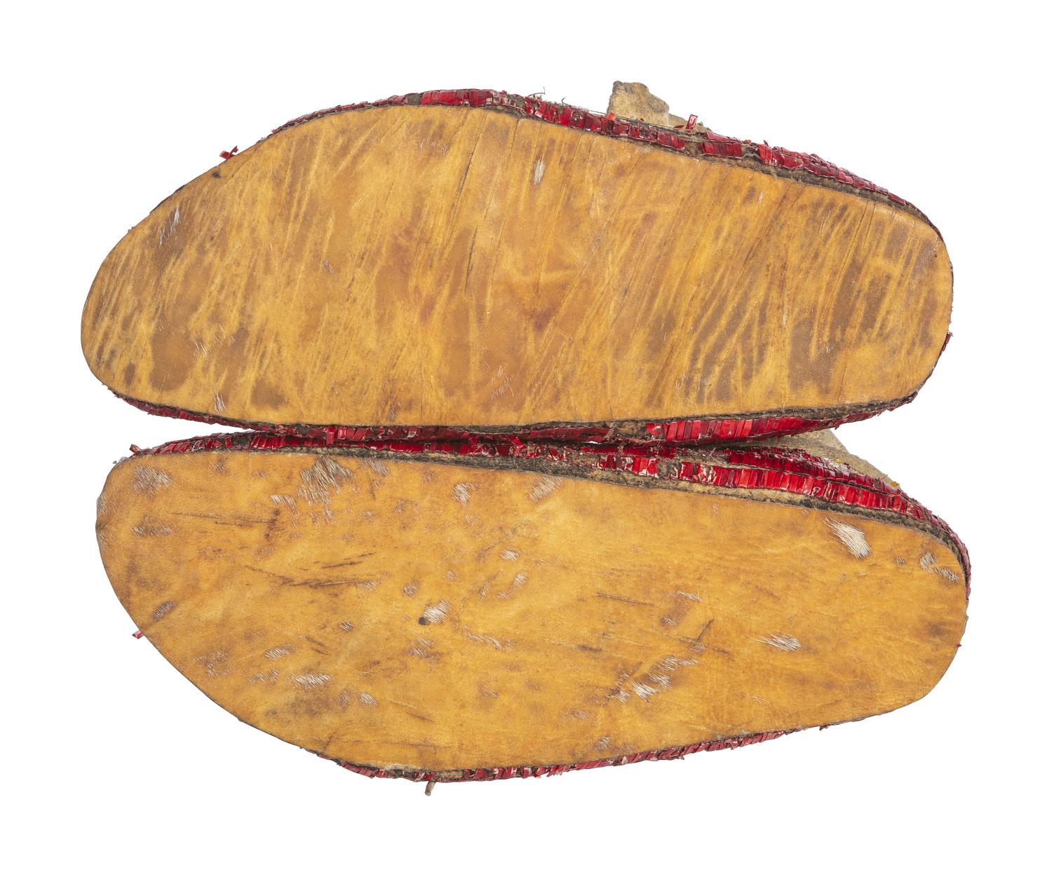 Sioux Quilled Hide Moccasins