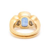 CARTIER, SAPPHIRE AND DIAMOND RING