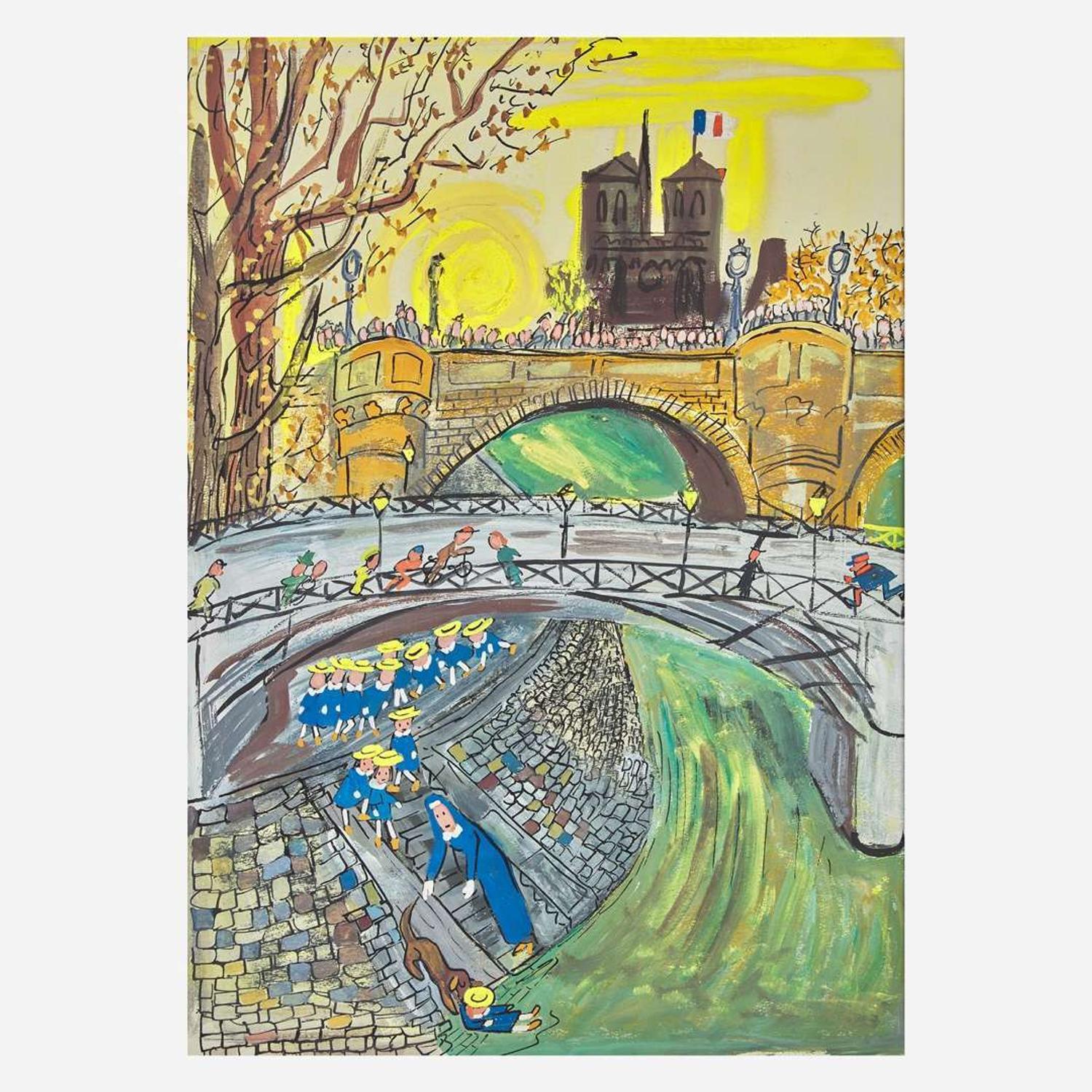 Ludwig Bemelmans (American, 1898–1962) Madeline's Rescue (And Dragged Her Safe From a Watery Grave)