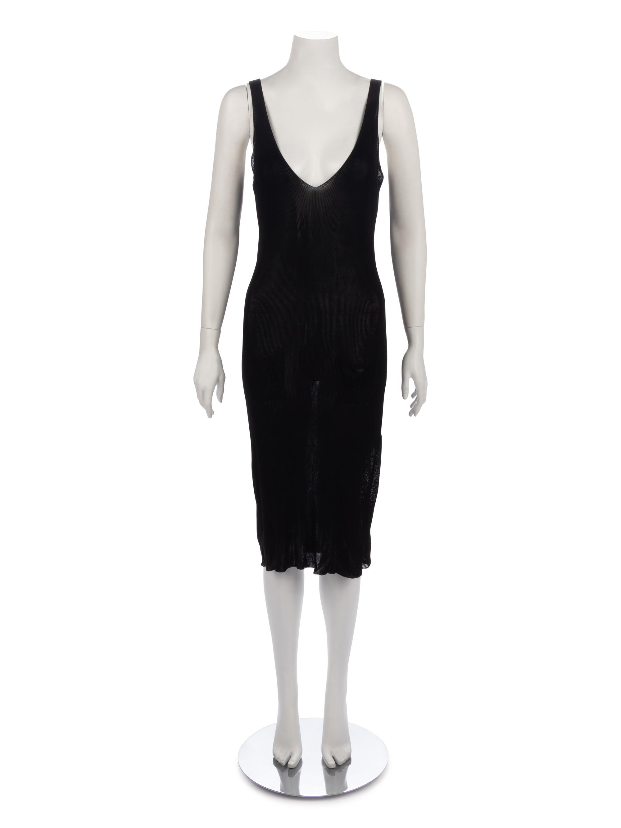 Chanel Black Knit Evening Dress, 2007