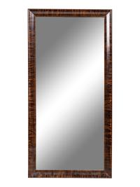 A Continental Burlwood Mirror