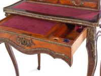 A Napoleon III Style Gilt Bronze Mounted Kingwood Bonheur du Jour