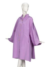 Ralph Rucci, Lilac Silk Faille Coat