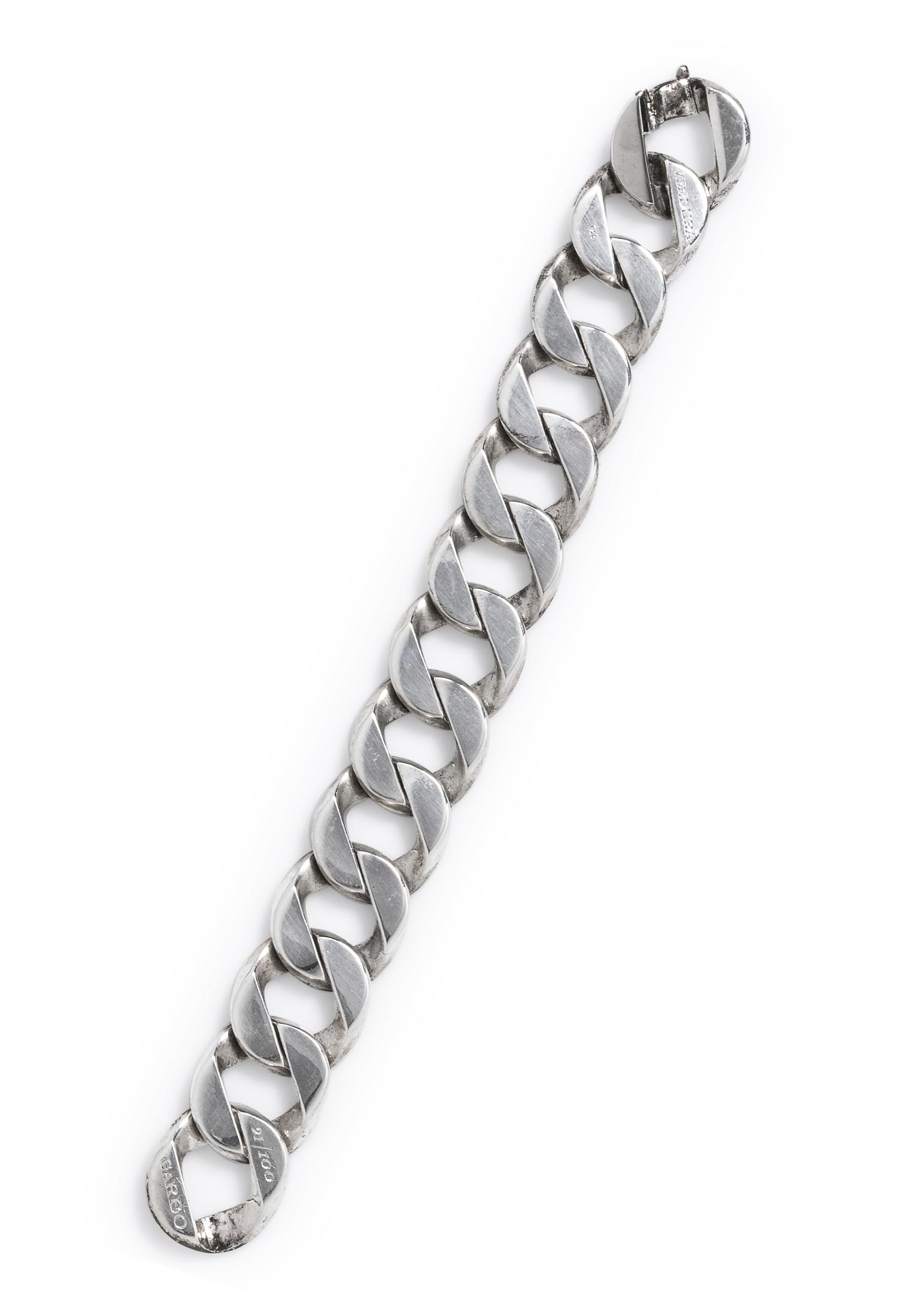 A Sterling Silver Curb Link Bracelet, Verdura,