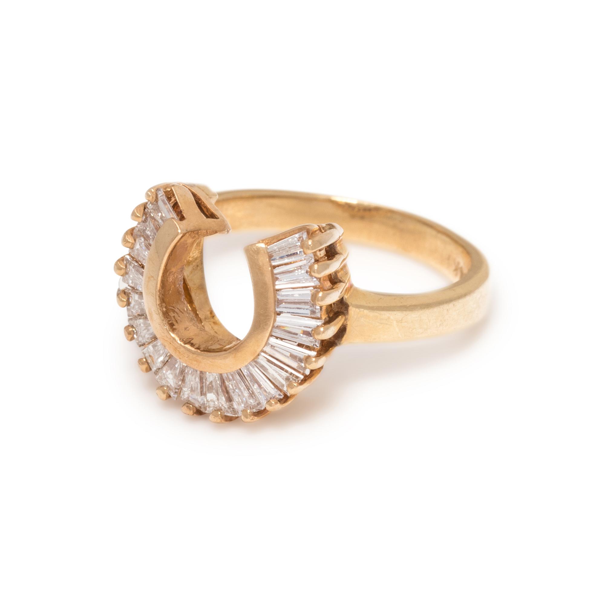 DIAMOND HORSESHOE RING