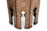 A Pair of Moorish Style Marquetry Octagonal Tables