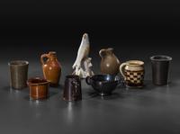 Nine Stoneware and Earthenware Articles