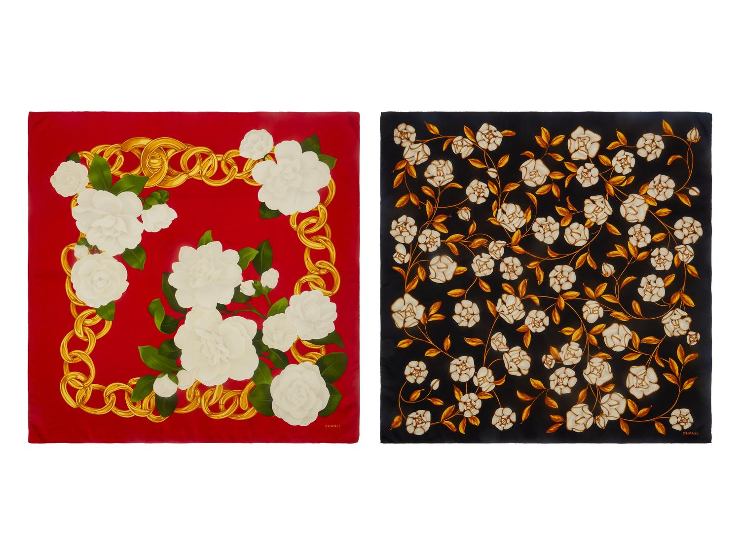 Two Chanel Scarves