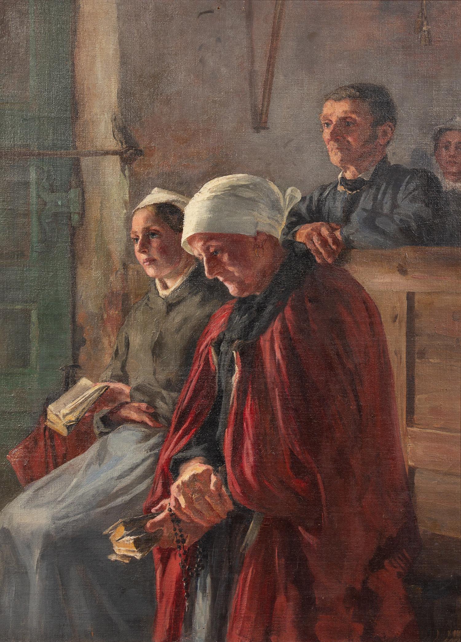 During Mass in Normandy