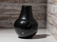 Blackware Pottery Jar, Lamp Base