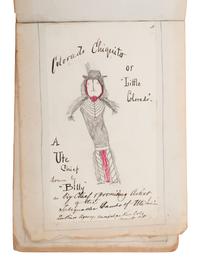 [WESTERN AMERICANA] -- [NATIVE AMERICANS]. Collection of sketches drawn and compiled by U.S. Army officer Charles A.H. McCauley while serving in various military posts, including Native American ledger art from the Los Piños Ute Indian Agency.